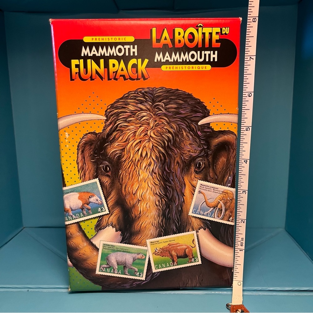 Canada Post Prehistoric Mammoth Fun Pack with Stamps, Tattoos, Booklets from 90s